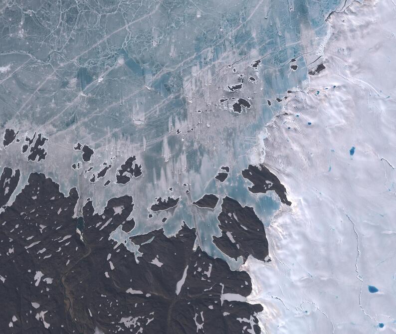 Aerial view of Humboldt Glacier - South