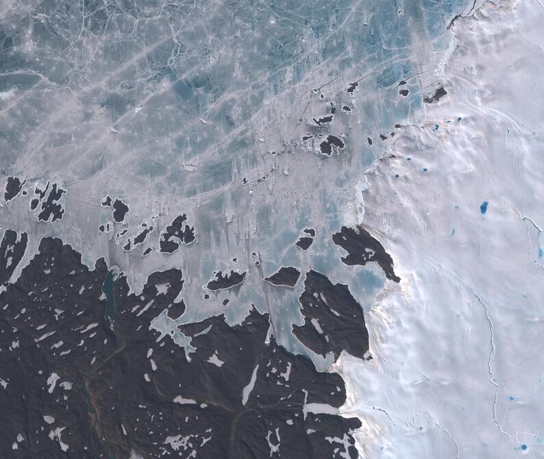 Aerial view of Humboldt Glacier - South