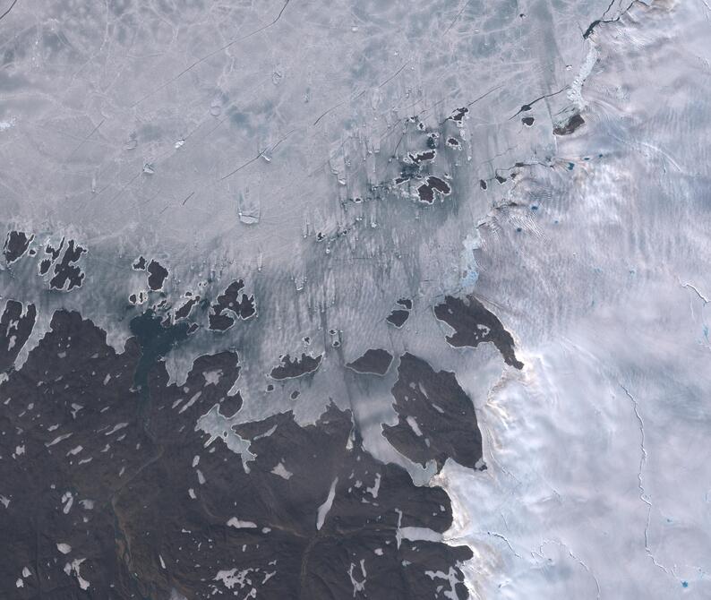 Aerial view of Humboldt Glacier - South