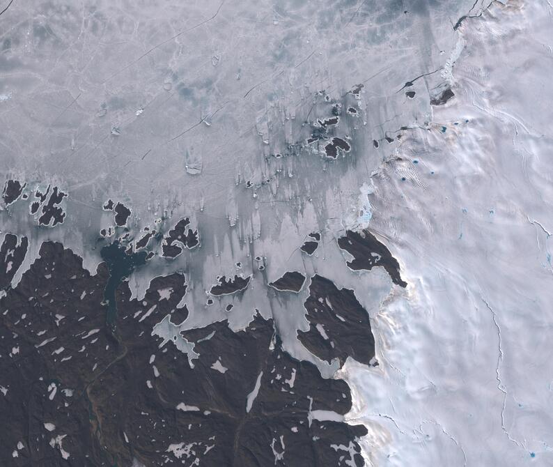 Aerial view of Humboldt Glacier - South