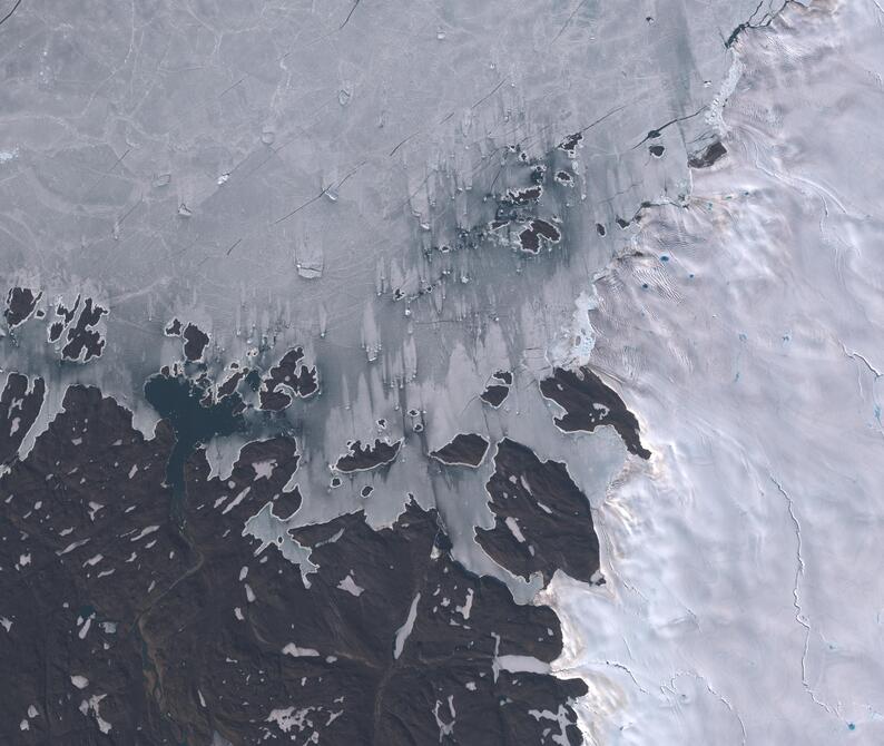 Aerial view of Humboldt Glacier - South