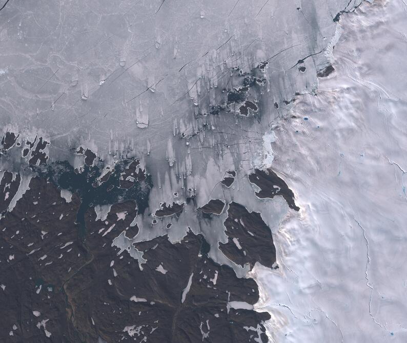 Aerial view of Humboldt Glacier - South