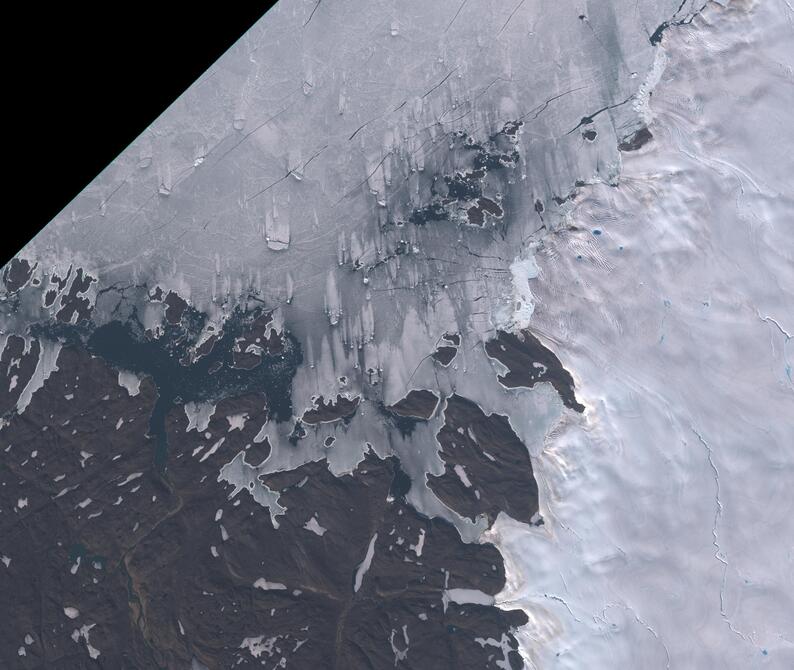 Aerial view of Humboldt Glacier - South