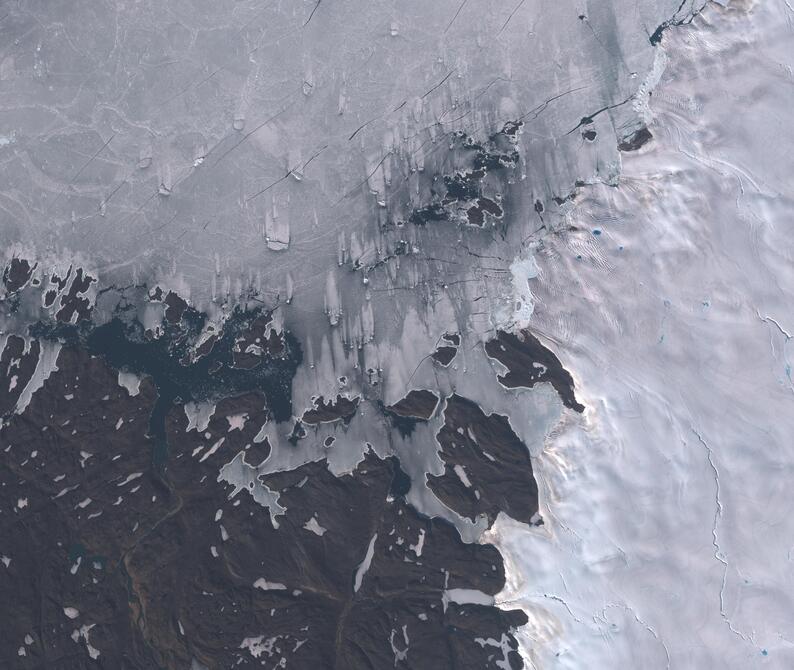 Aerial view of Humboldt Glacier - South