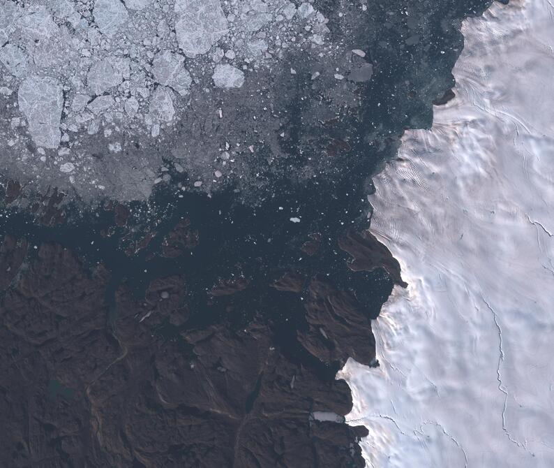 Aerial view of Humboldt Glacier - South