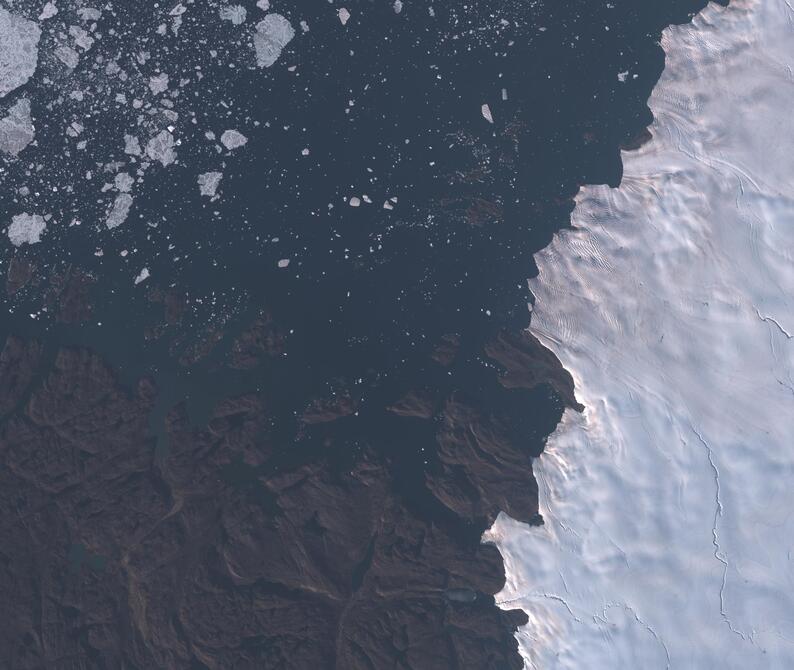 Aerial view of Humboldt Glacier - South