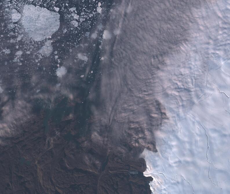 Aerial view of Humboldt Glacier - South