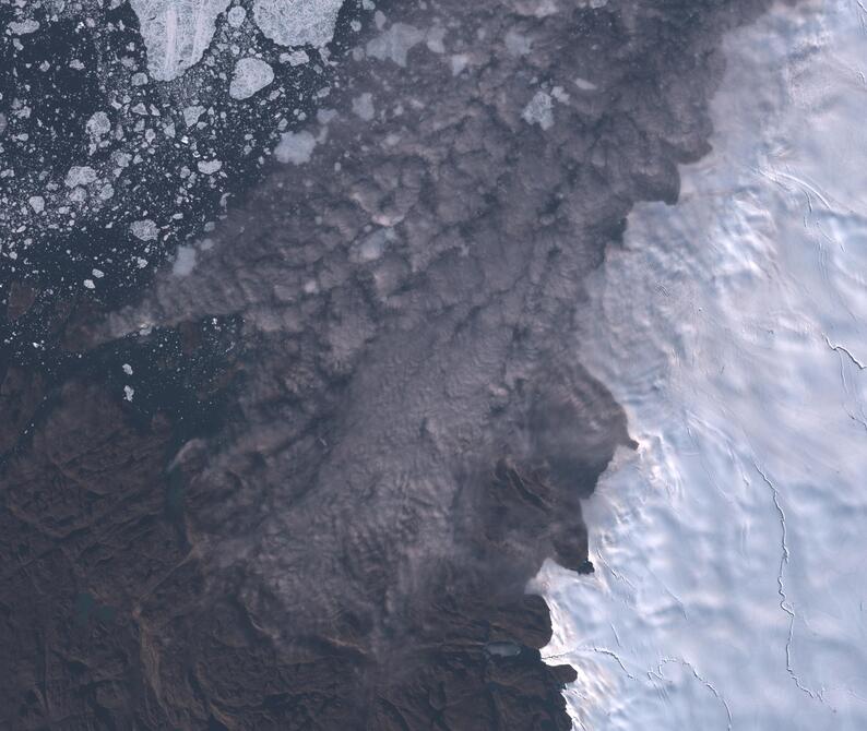 Aerial view of Humboldt Glacier - South