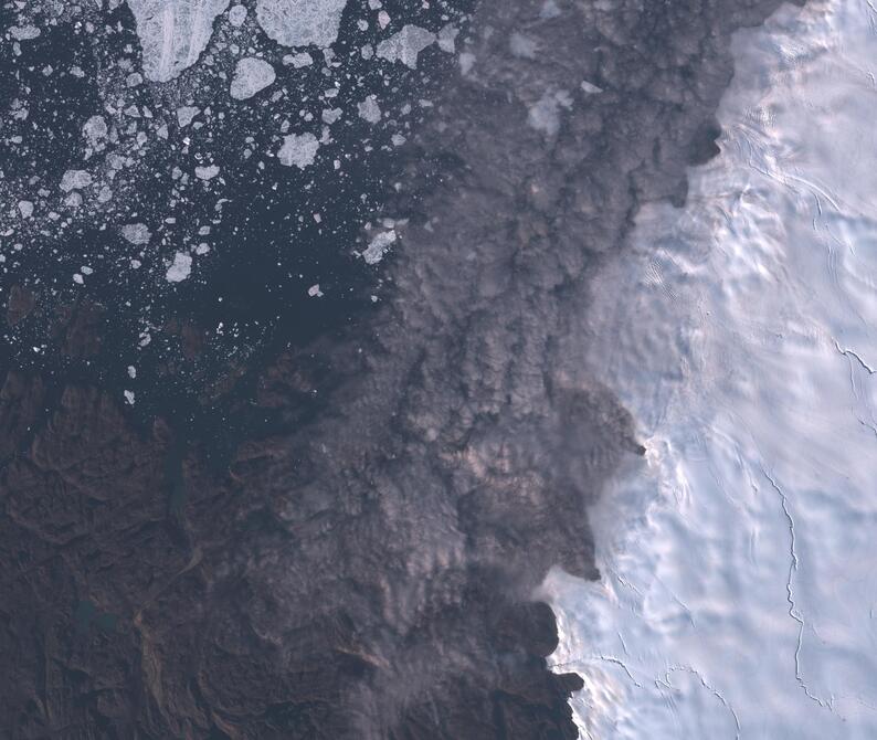 Aerial view of Humboldt Glacier - South