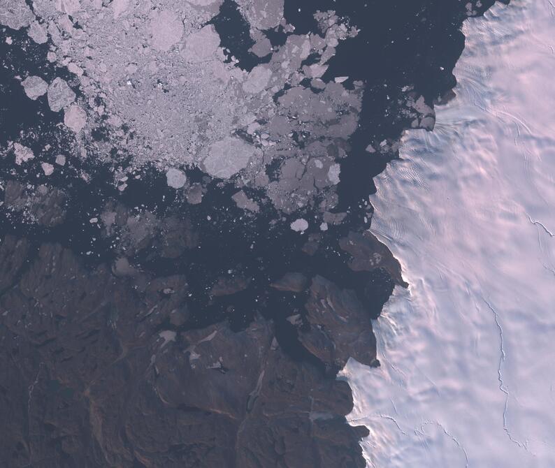 Aerial view of Humboldt Glacier - South