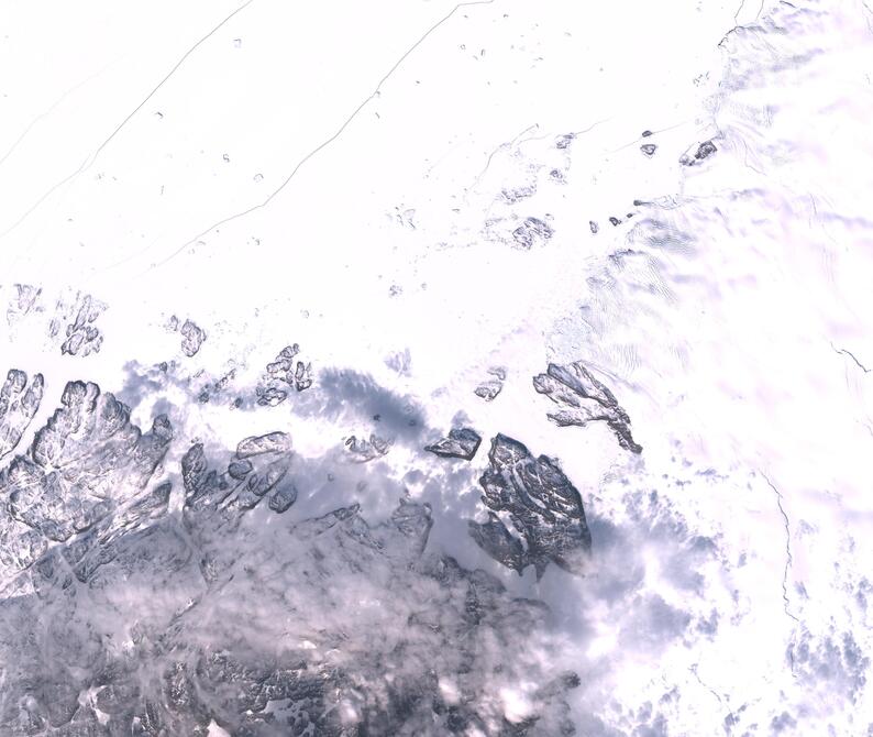 Aerial view of Humboldt Glacier - South