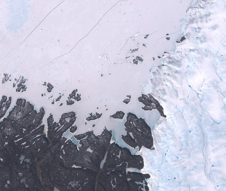 Aerial view of Humboldt Glacier - South