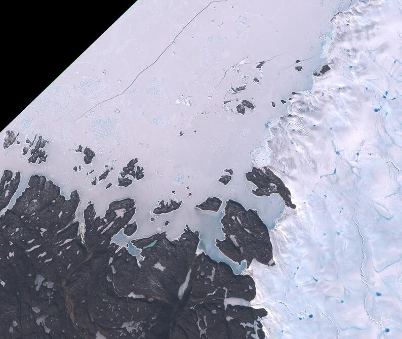 Aerial view of Humboldt Glacier - South