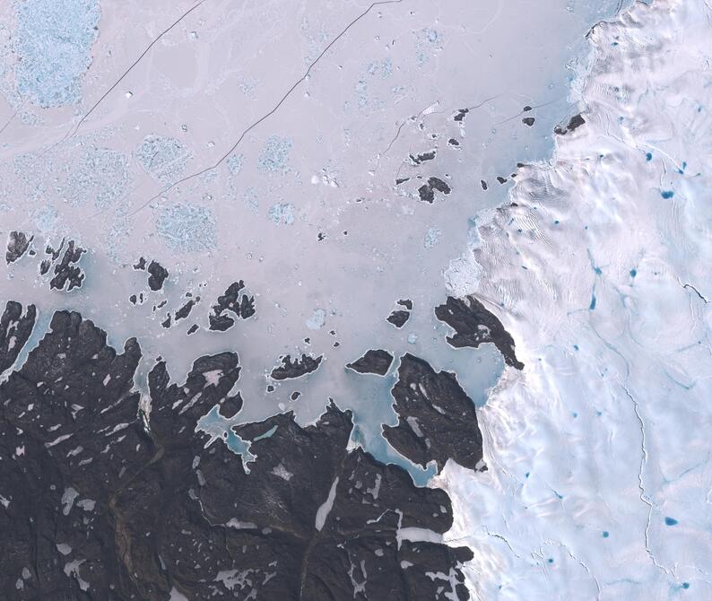 Aerial view of Humboldt Glacier - South