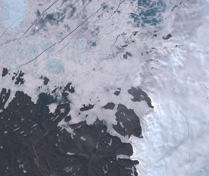 Aerial view of Humboldt Glacier - South