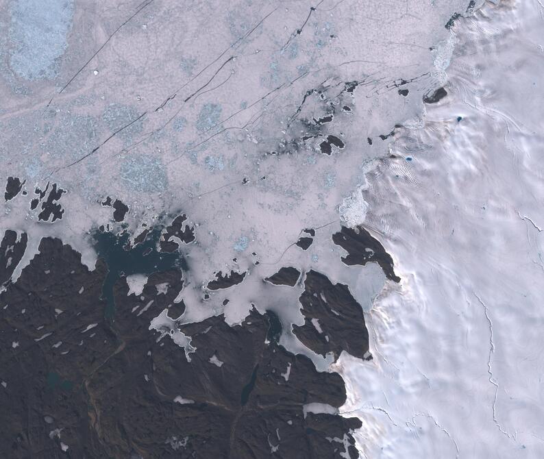 Aerial view of Humboldt Glacier - South