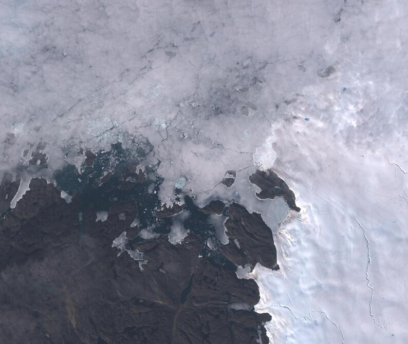 Aerial view of Humboldt Glacier - South