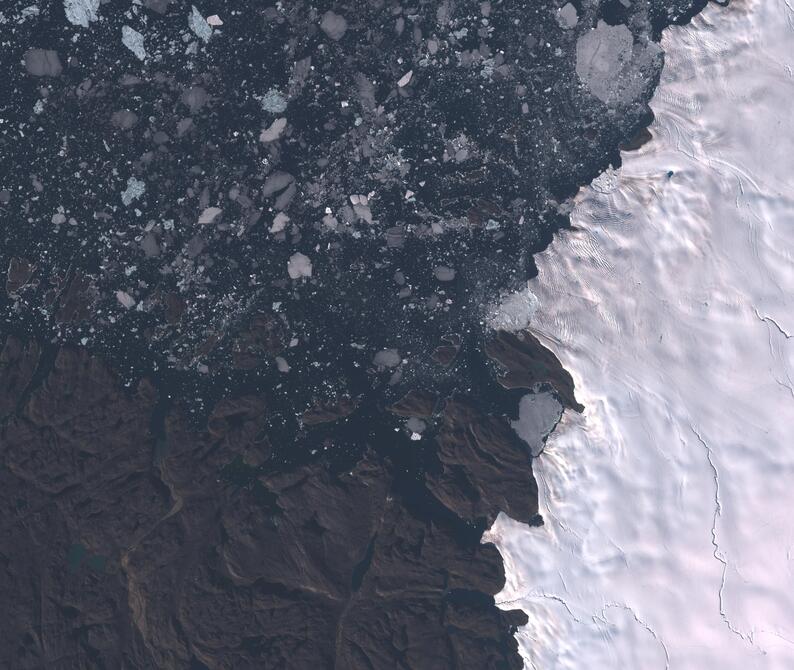 Aerial view of Humboldt Glacier - South