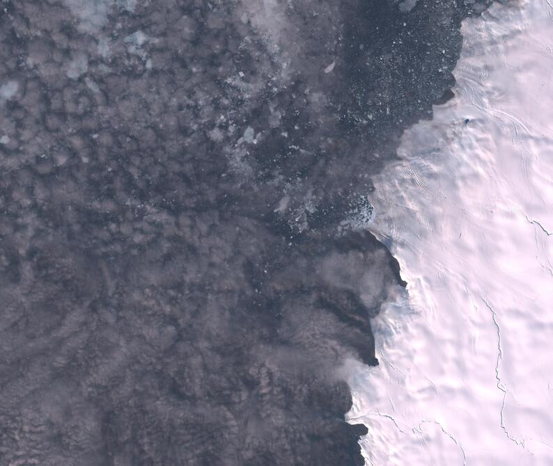 Aerial view of Humboldt Glacier - South