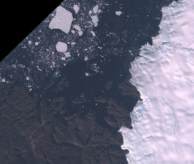 Aerial view of Humboldt Glacier - South