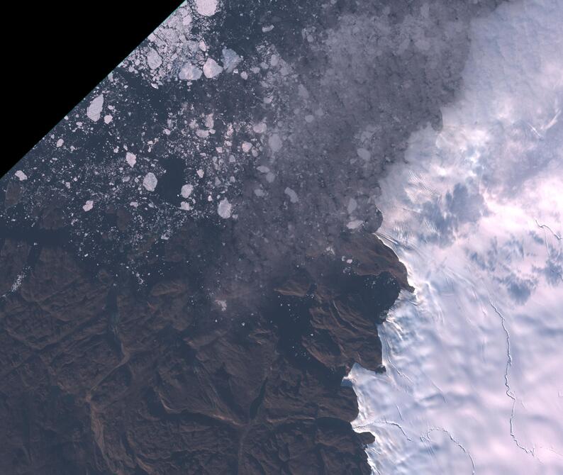 Aerial view of Humboldt Glacier - South