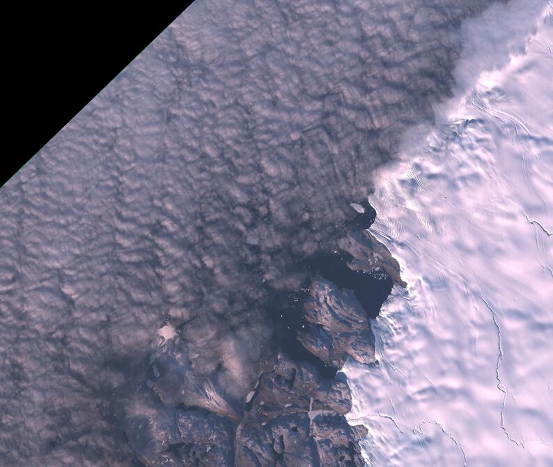 Aerial view of Humboldt Glacier - South