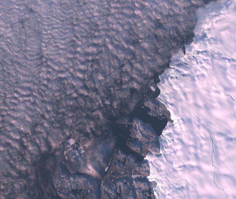 Aerial view of Humboldt Glacier - South