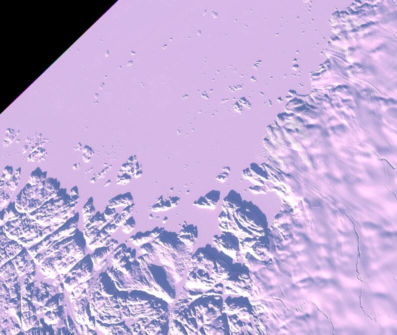 Aerial view of Humboldt Glacier - South