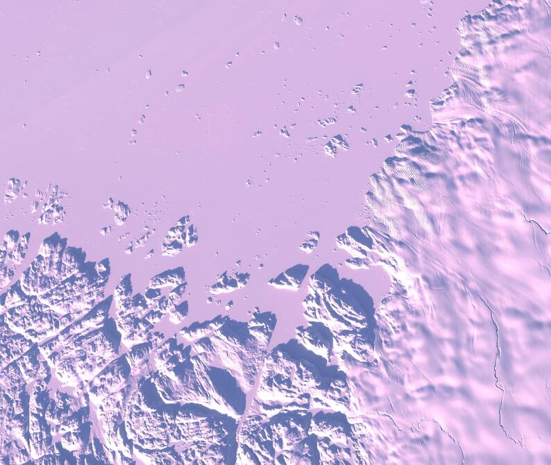 Aerial view of Humboldt Glacier - South