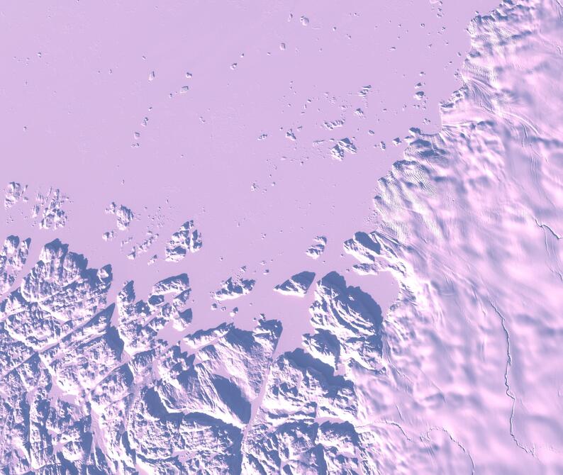 Aerial view of Humboldt Glacier - South