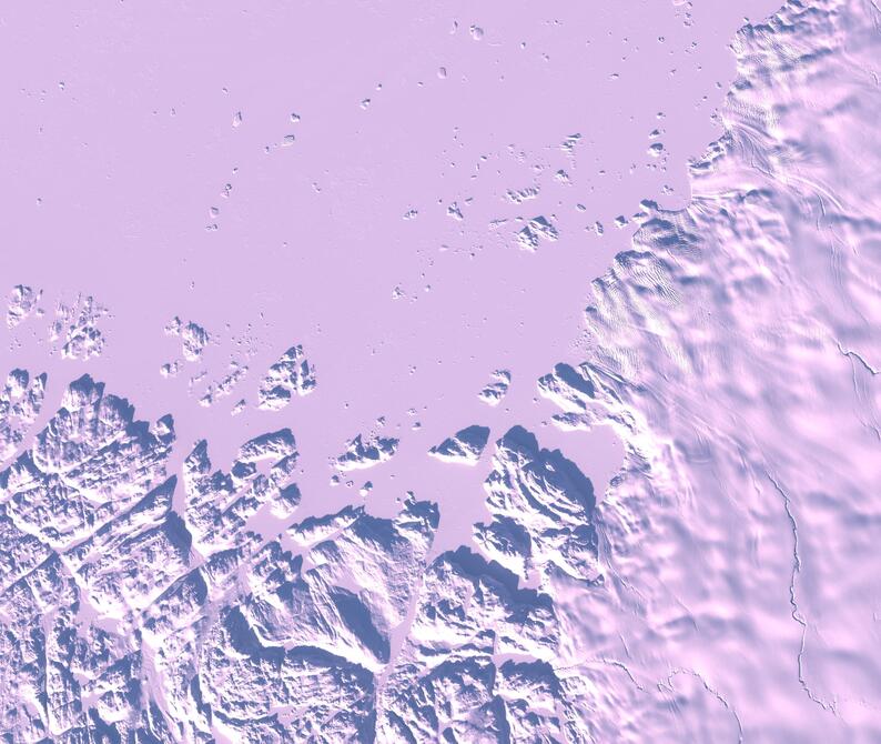 Aerial view of Humboldt Glacier - South