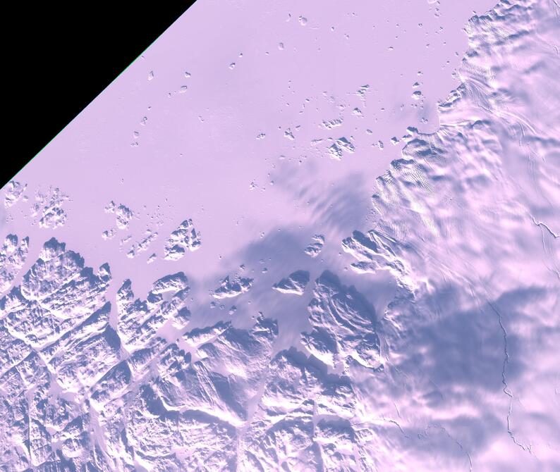 Aerial view of Humboldt Glacier - South