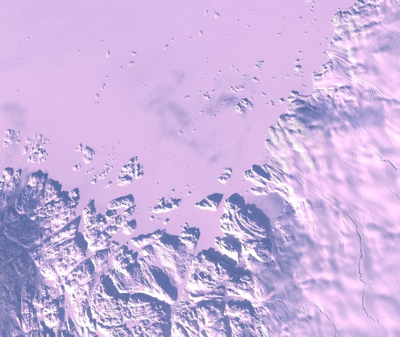 Aerial view of Humboldt Glacier - South
