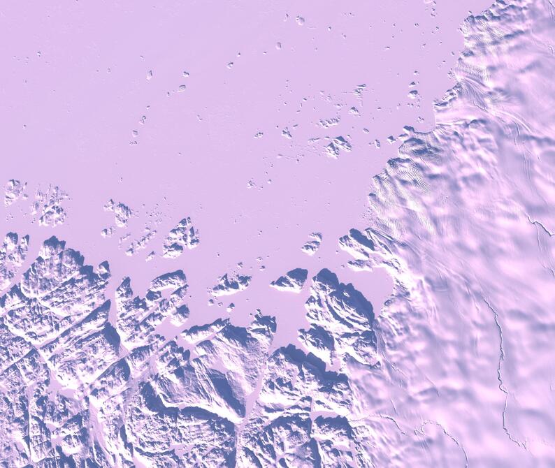 Aerial view of Humboldt Glacier - South