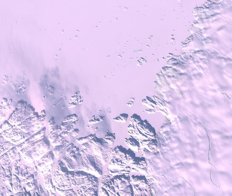 Aerial view of Humboldt Glacier - South