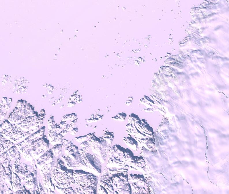 Aerial view of Humboldt Glacier - South