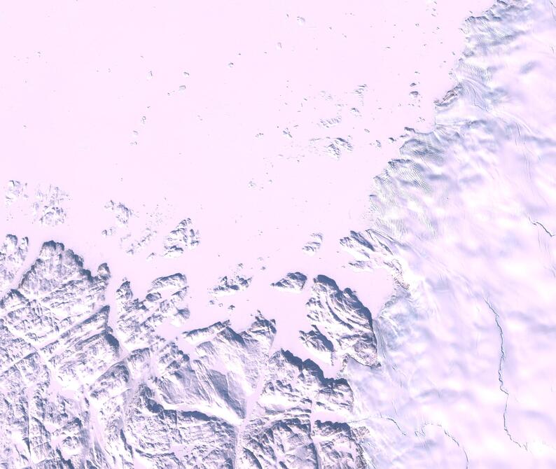 Aerial view of Humboldt Glacier - South
