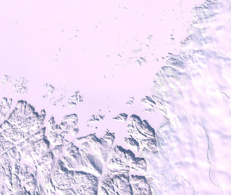 Aerial view of Humboldt Glacier - South