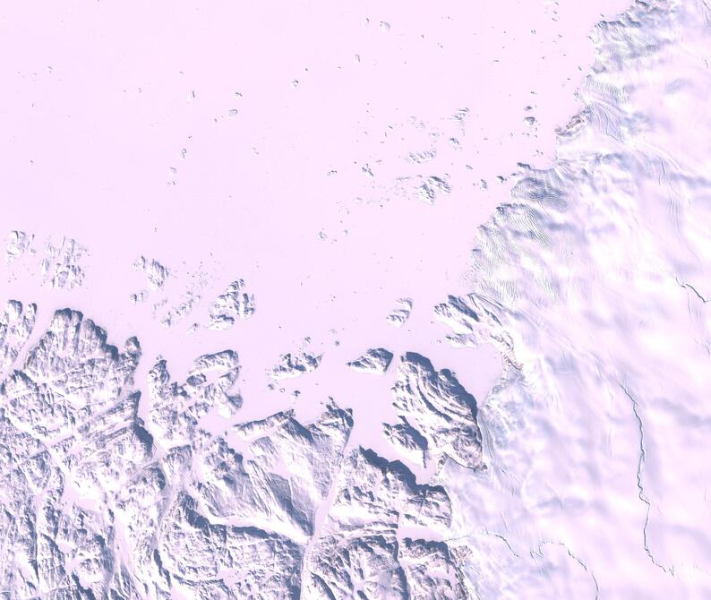 Aerial view of Humboldt Glacier - South