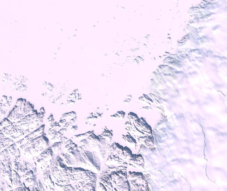 Aerial view of Humboldt Glacier - South