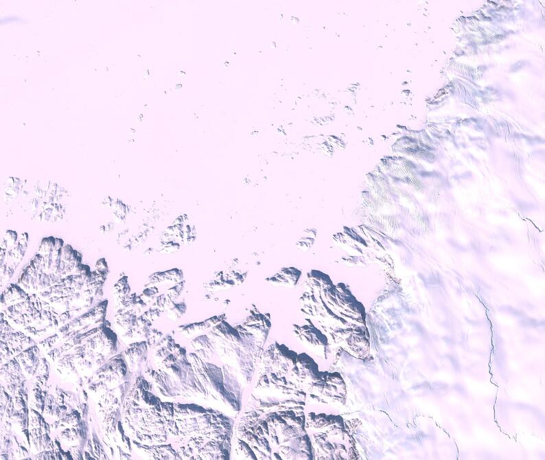 Aerial view of Humboldt Glacier - South