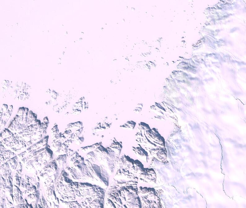 Aerial view of Humboldt Glacier - South