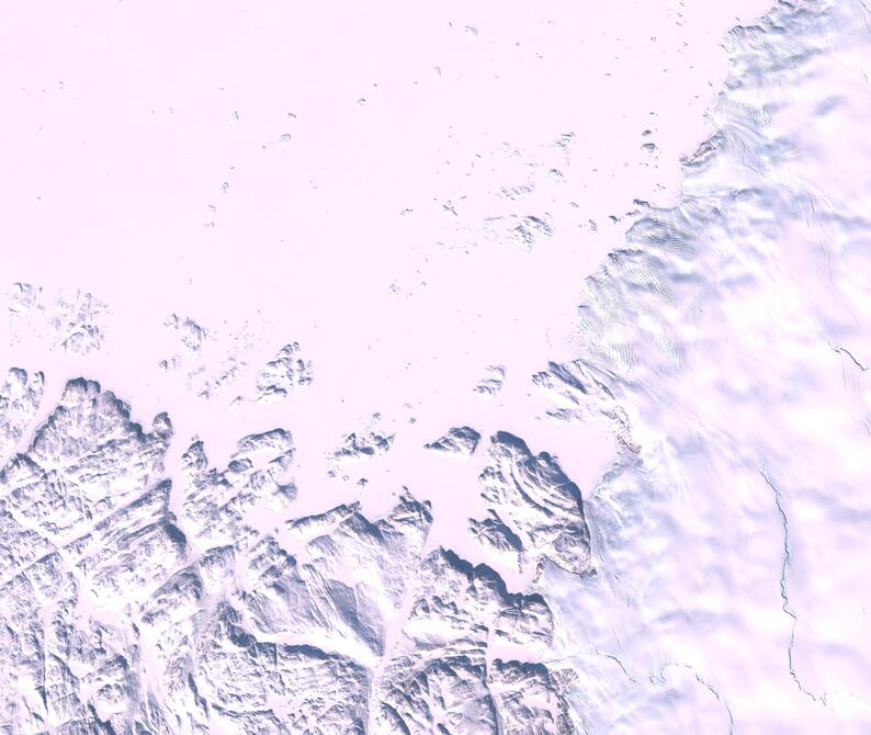 Aerial view of Humboldt Glacier - South