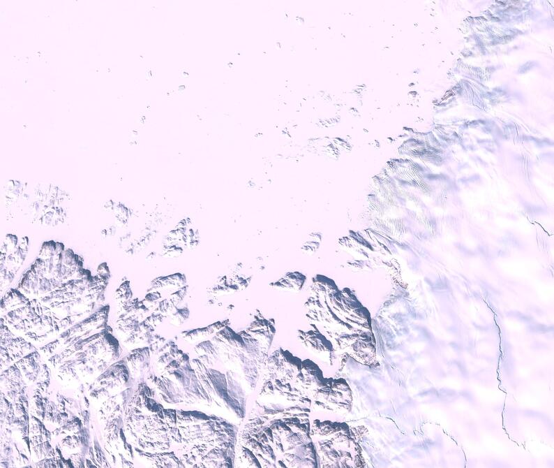 Aerial view of Humboldt Glacier - South