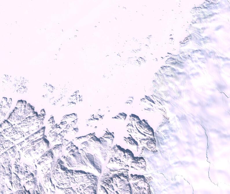 Aerial view of Humboldt Glacier - South