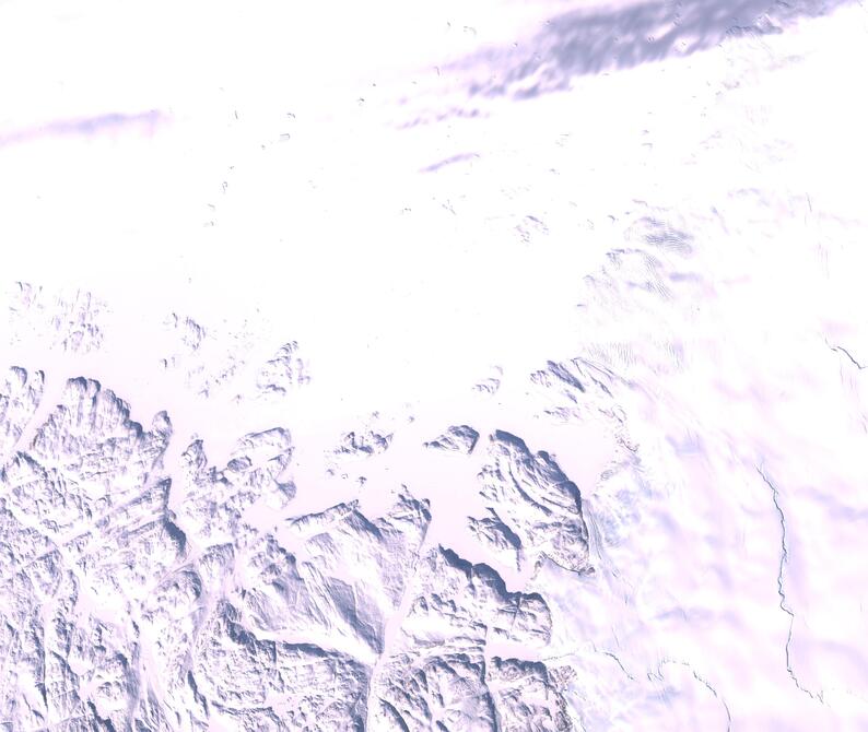 Aerial view of Humboldt Glacier - South