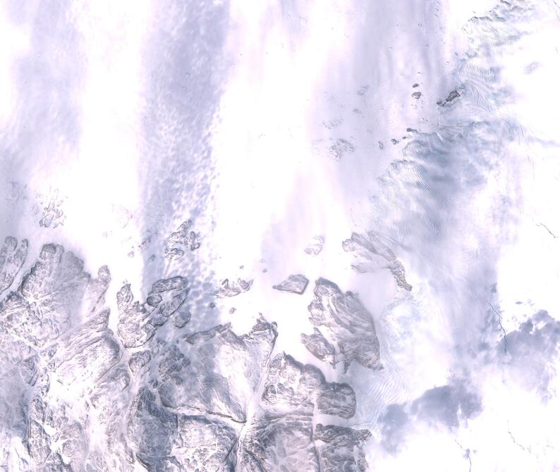 Aerial view of Humboldt Glacier - South