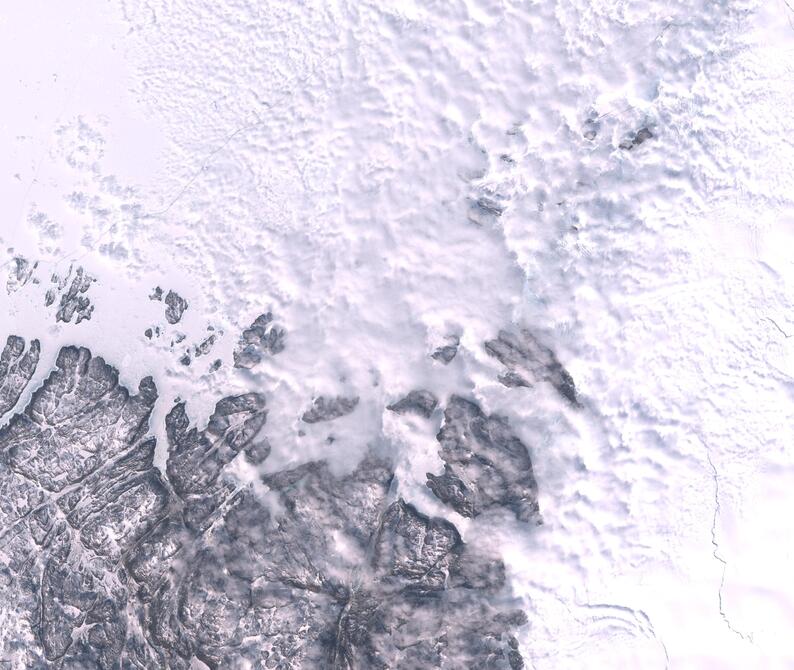 Aerial view of Humboldt Glacier - South