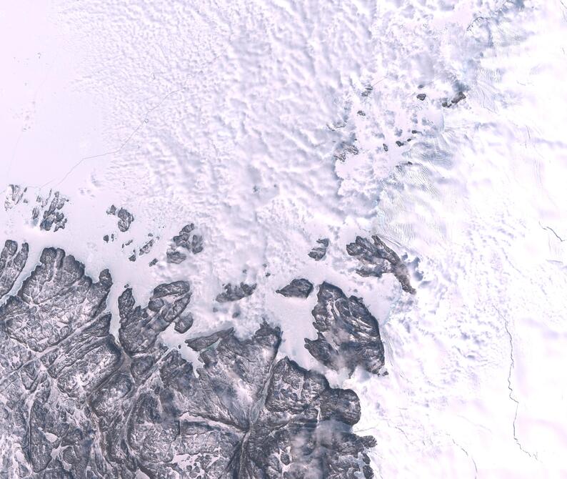 Aerial view of Humboldt Glacier - South