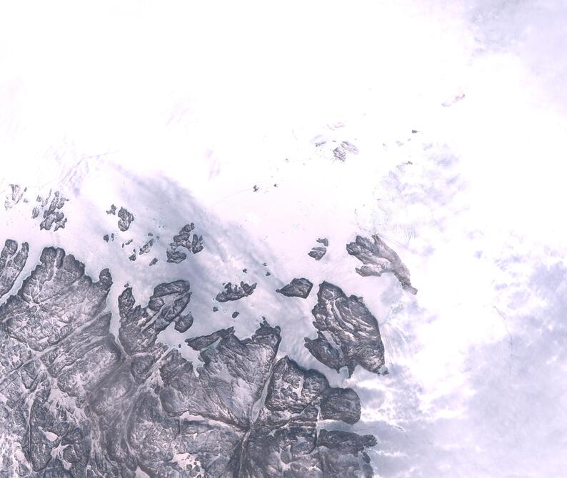 Aerial view of Humboldt Glacier - South